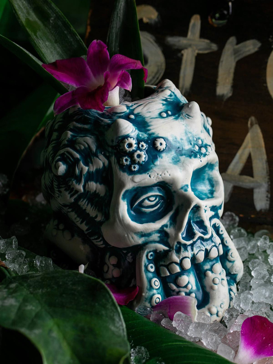 Tiki Mug: Zombie King - Fourth Edition - Blue - by Doug… | mytiki.life