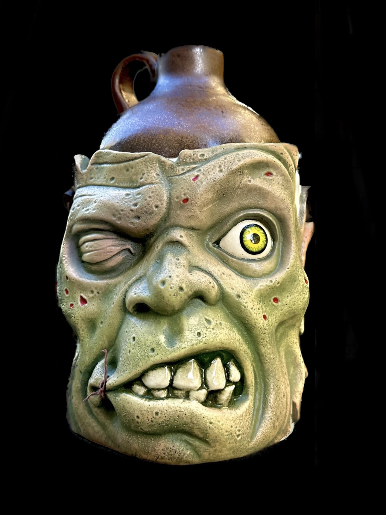 Tiki Mug: Zombie Jug - Green Flesh Edition - by VanTiki | mytiki.life