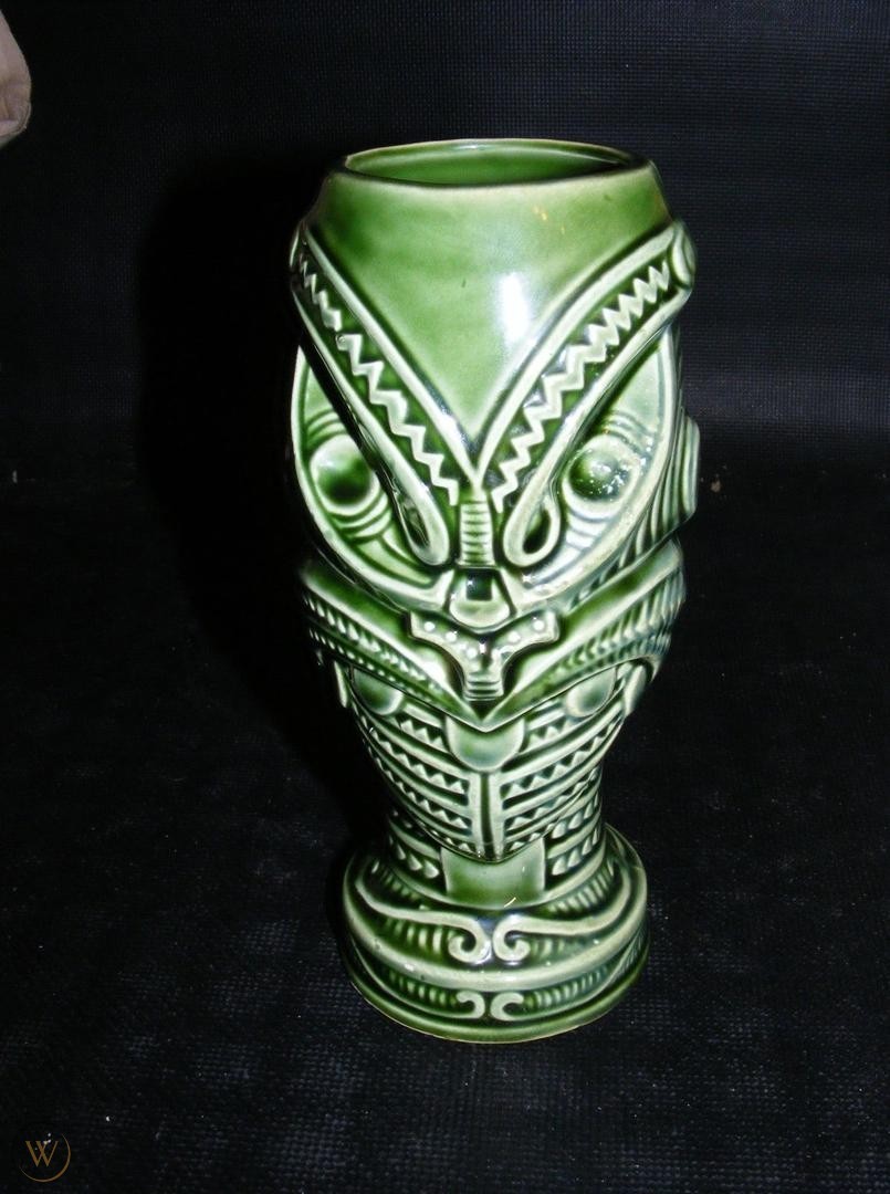 Tiki Mug: Orchids of Hawaii R-1 Japan Green | mytiki.life