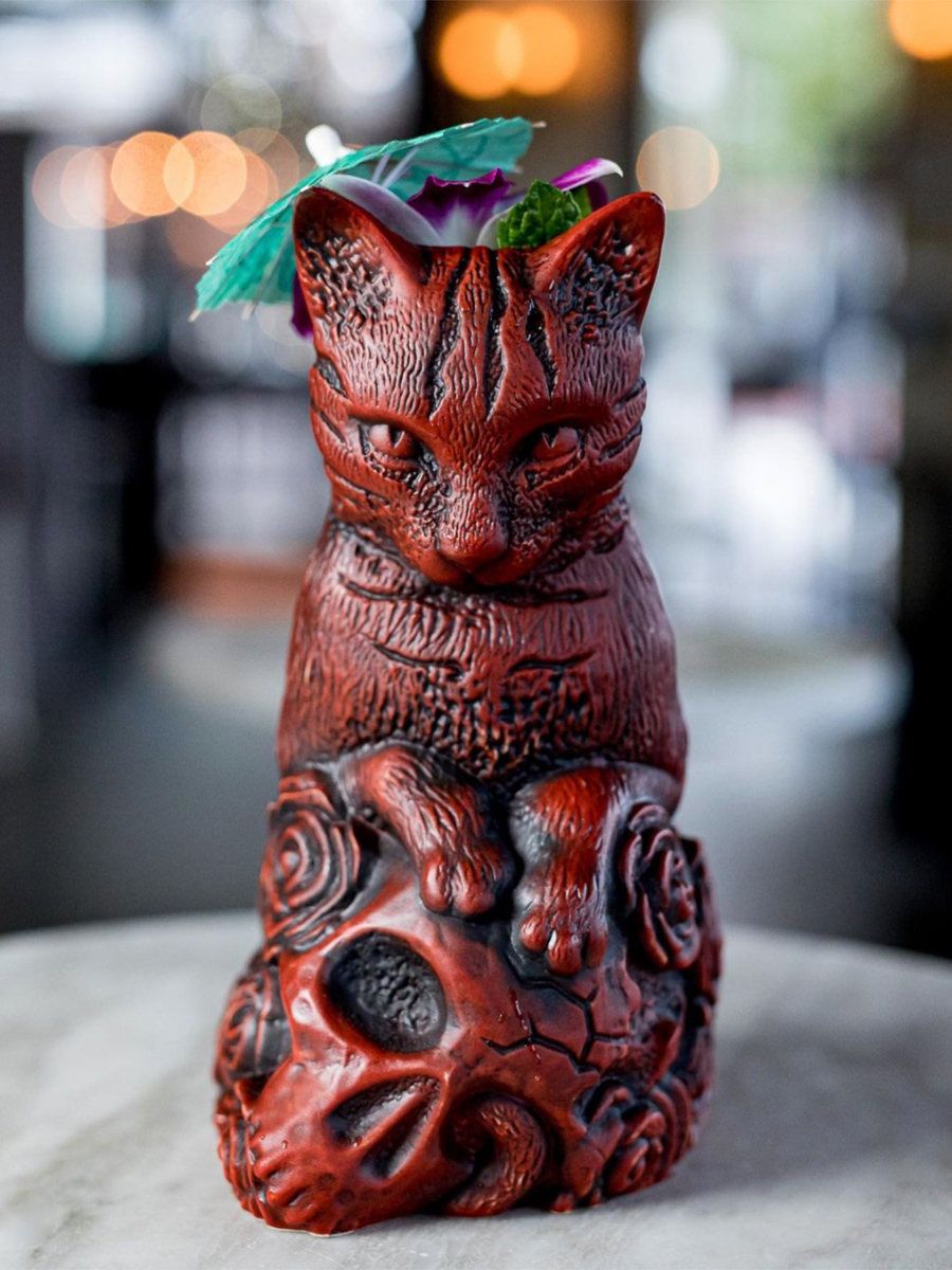 Tiki Mug: Cat Magic Punks Mug - Second Edition - Deep… | mytiki.life