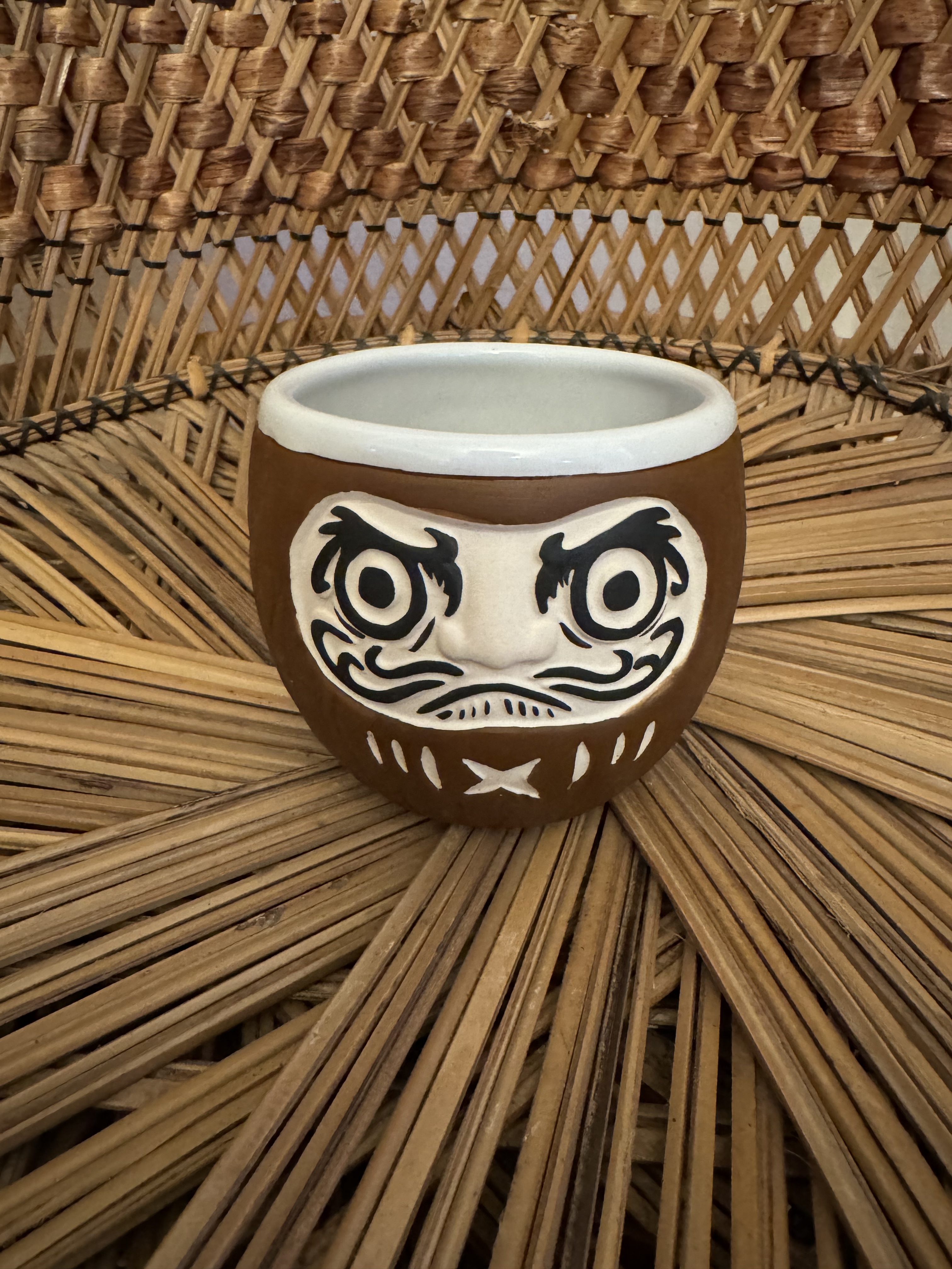 Tiki Mug: Daruma Coconut Mug - by Tiki Farm - for Tiki