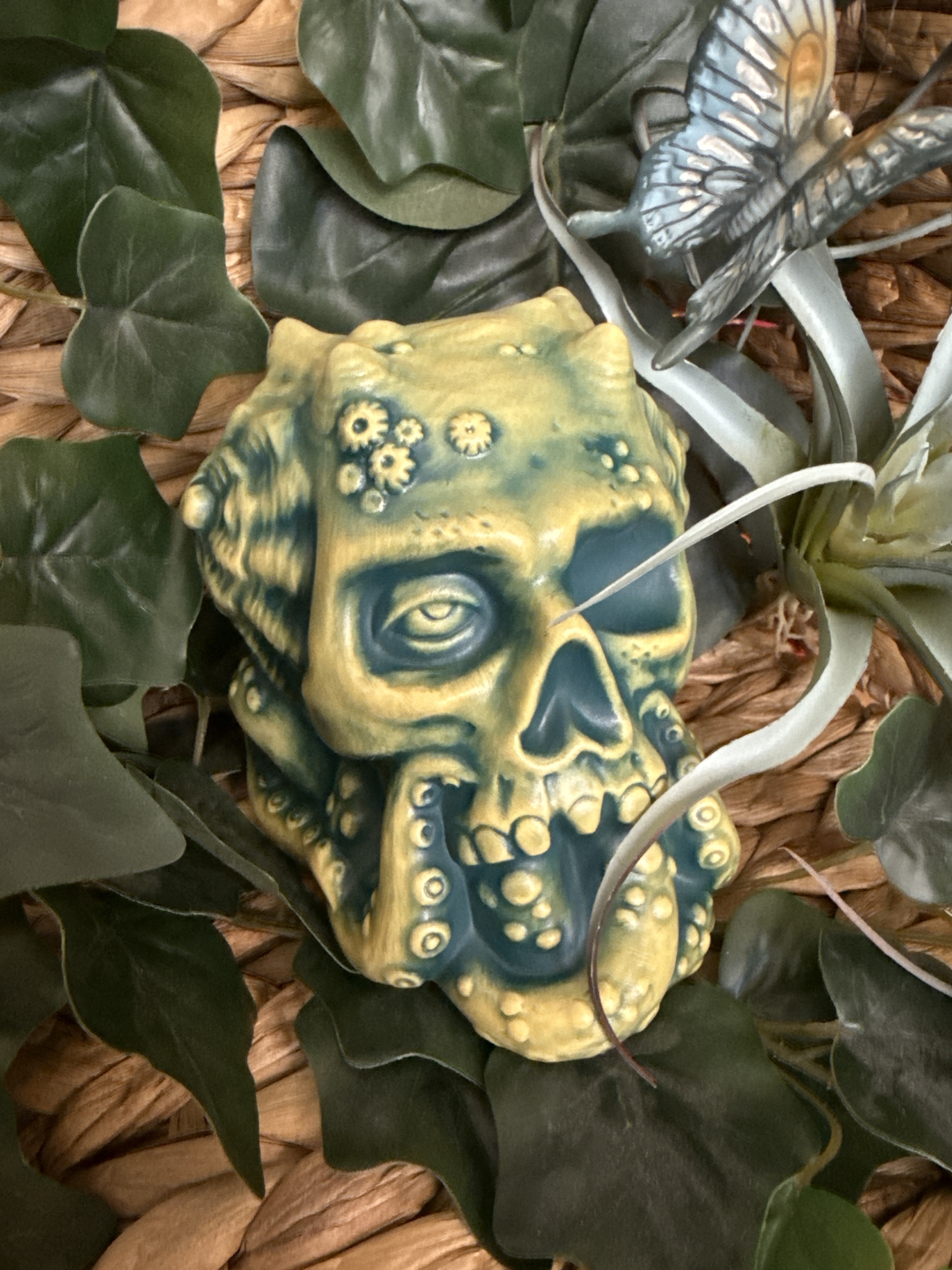 Tiki Mug: Zombie King - Fifth Edition - Green & Yellow… | mytiki.life