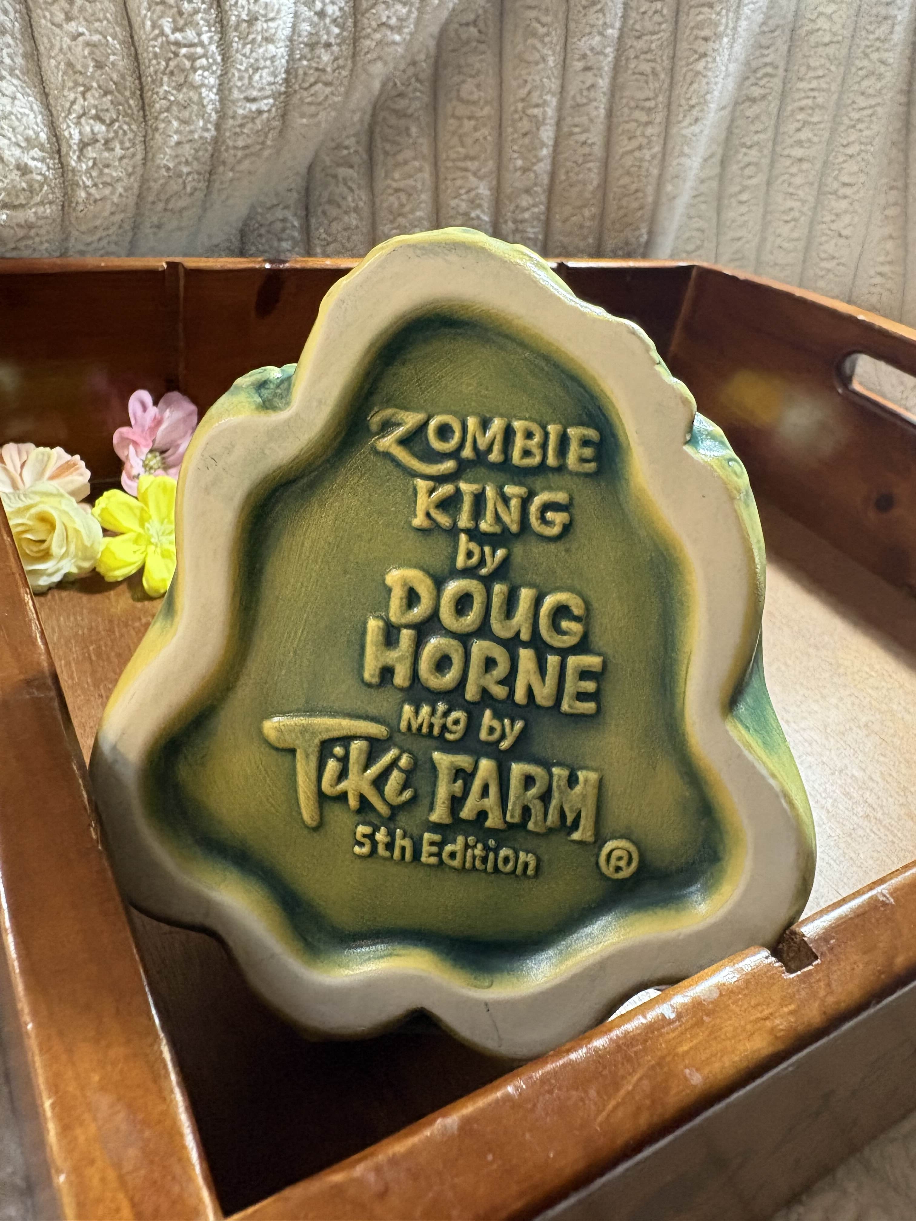 Tiki Mug: Zombie King - Fifth Edition - Green & Yellow… | mytiki.life