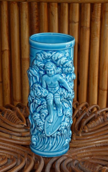 Tiki Mug: Orchids of Hawaii Surfer Boy Mug Blue - Dave… | mytiki.life